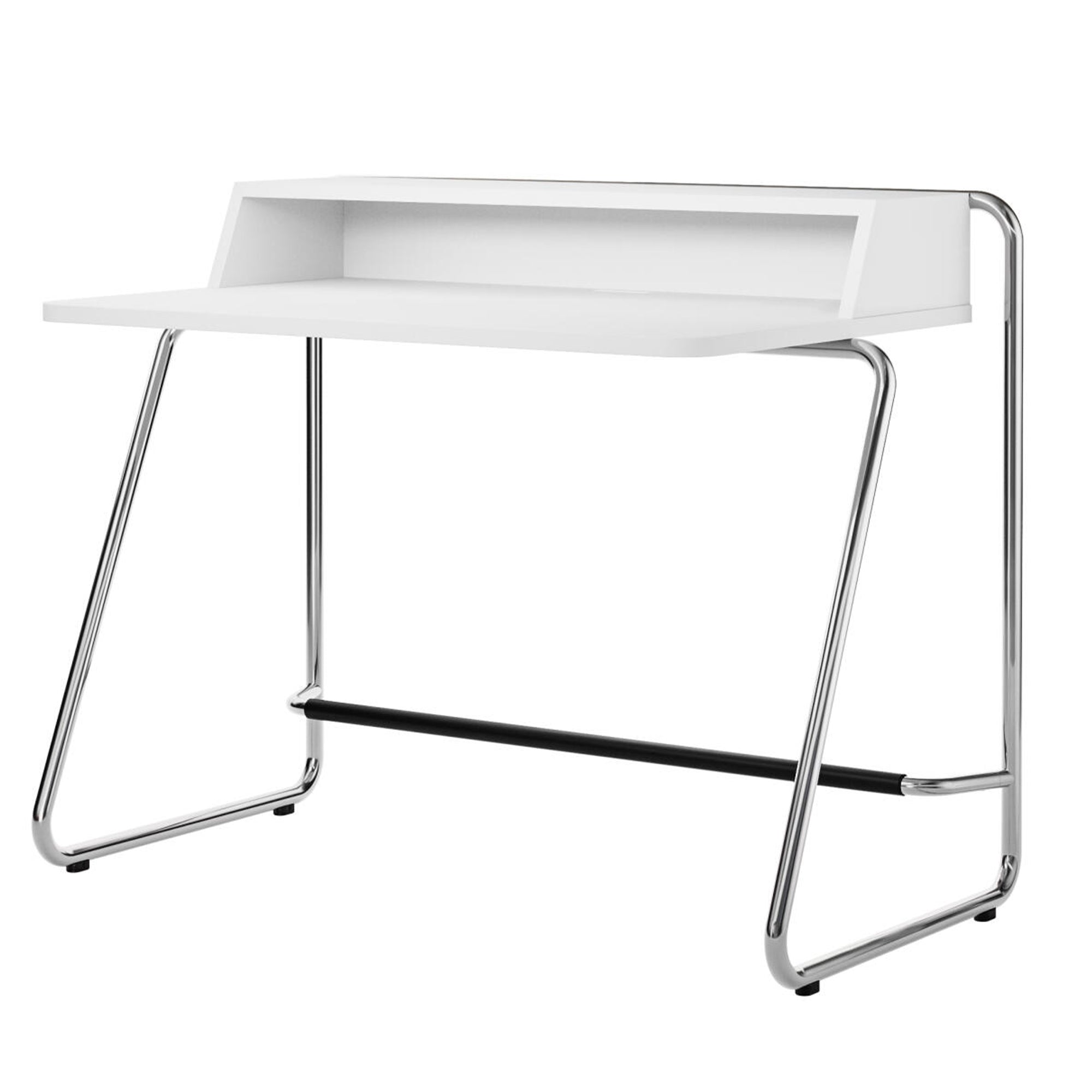 Thonet - S 1200 Sekretär | Esche reinweiß lackiert / Chrom