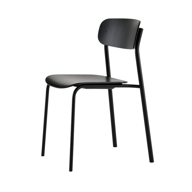 Thonet - S 243 Stuhl | Eiche schwarz gebeizt / tiefschwarz