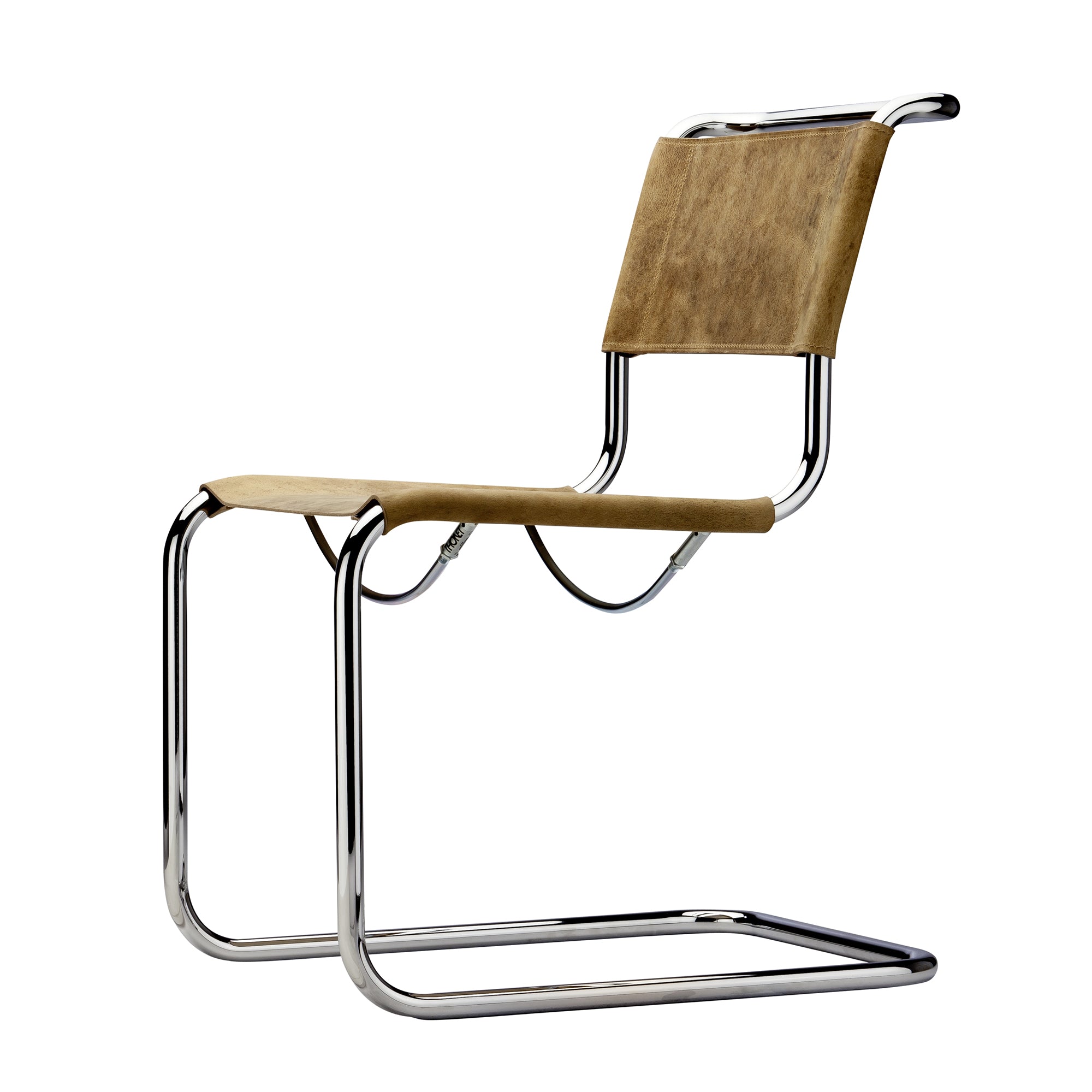 Thonet - S 33 Freischwinger | Büffelleder braun