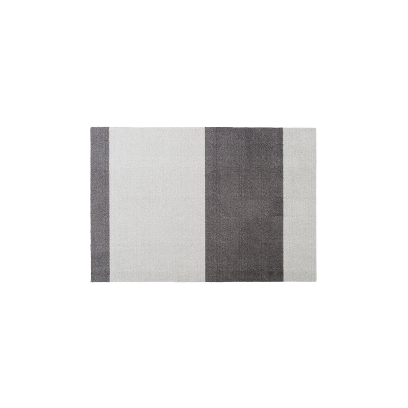 tica copenhagen - Stripes Horizontal Läufer | 90 x 130 cm / hellgrau/stahlgrau