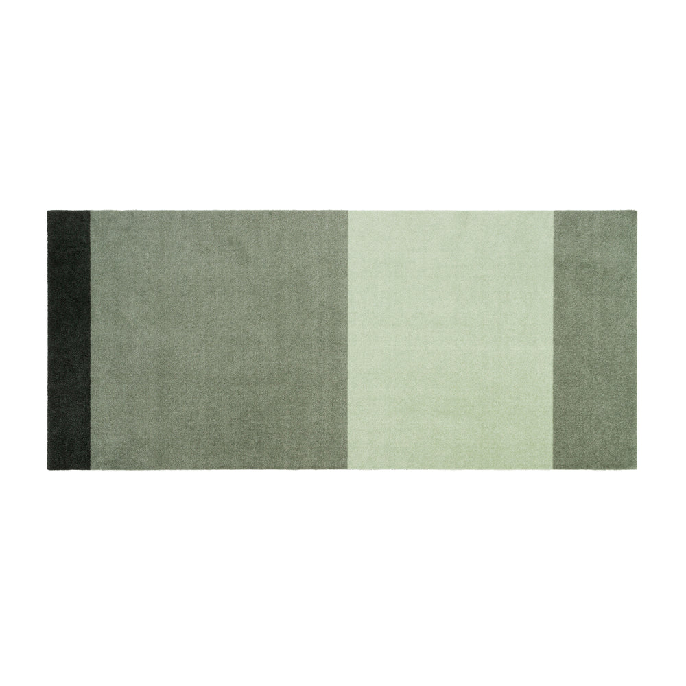 tica copenhagen - Stripes Horizontal Läufer | 90 x 200 cm / hell/dusty/dunkelgrün
