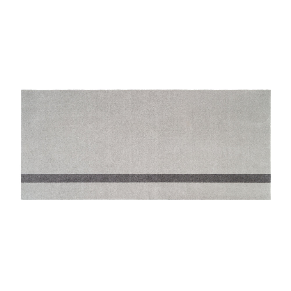 tica copenhagen - Stripes Vertical Läufer | 90 x 200 cm / hellgrau/stahlgrau
