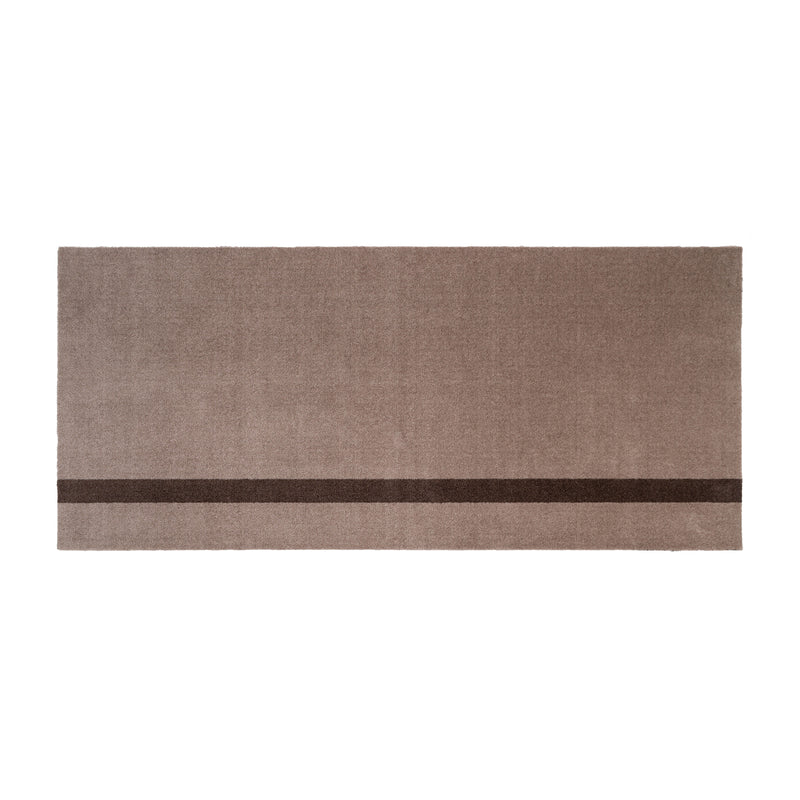 tica copenhagen - Stripes Vertical Läufer | 90 x 200 cm / sand/braun