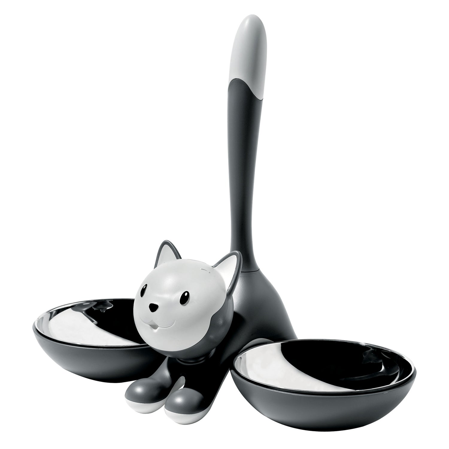 A di Alessi - Tigrito Katzennapf | grau