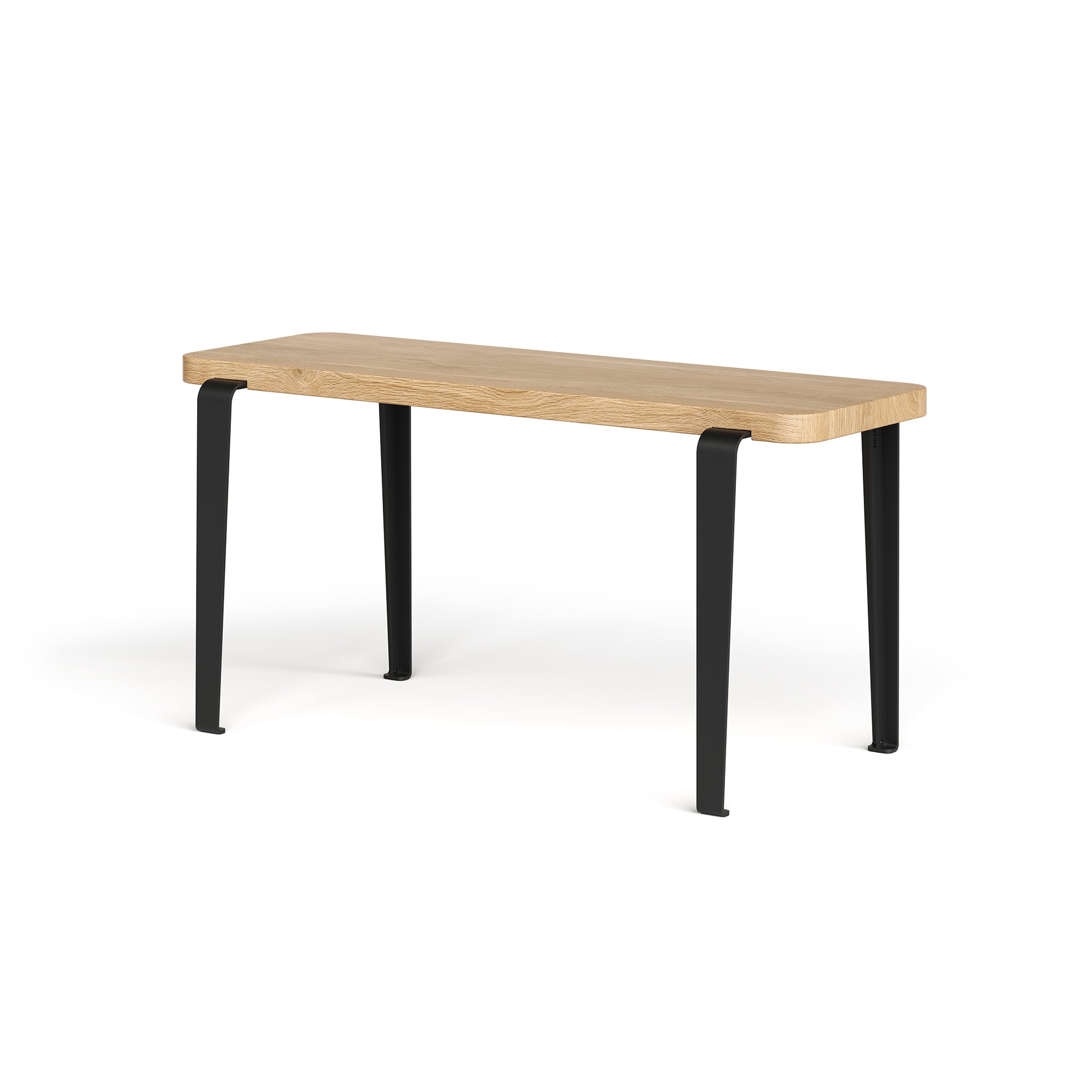 TipToe - LOU Bank | Eiche / 90 x 30 cm / graphitschwarz