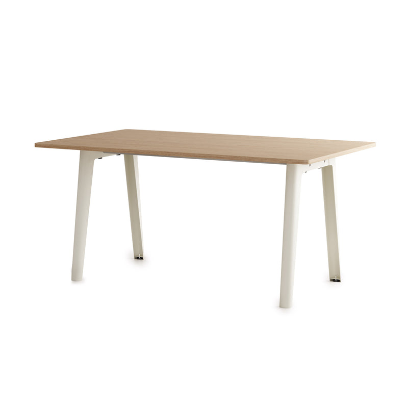TipToe - NEW MODERN Esstisch | Eiche / 95 x 160 cm / creme weiß