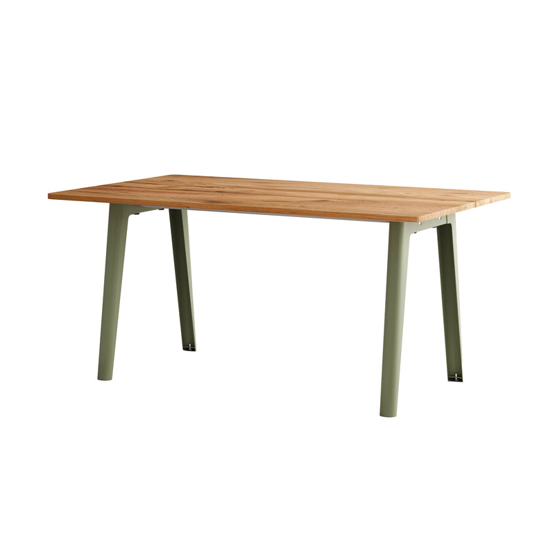 TipToe - NEW MODERN Altholz Esstisch | 95 x 160 cm / khaki grün