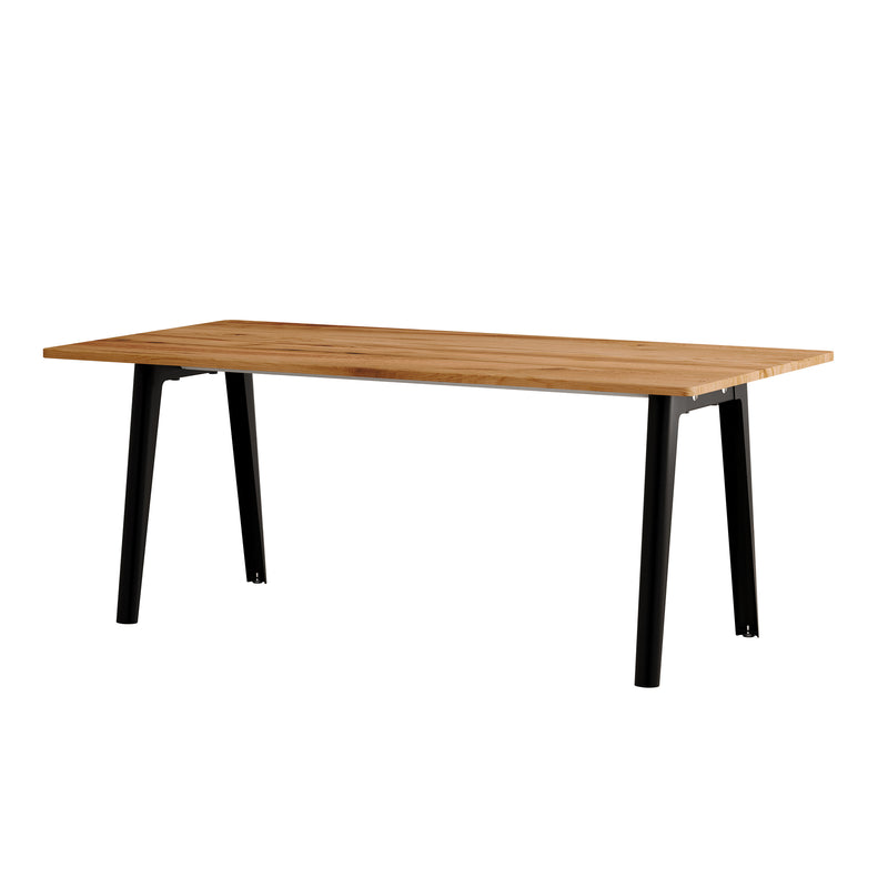 TipToe - NEW MODERN Altholz Esstisch | 95 x 190 cm / graphitschwarz