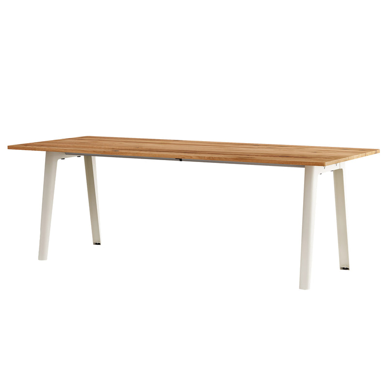 TipToe - NEW MODERN Altholz Esstisch | 95 x 220 cm / creme weiß