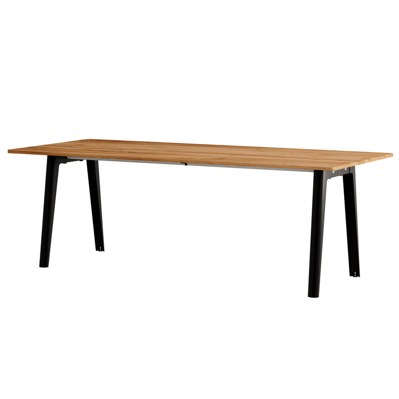 TipToe - NEW MODERN Altholz Esstisch | 95 x 220 cm / graphitschwarz