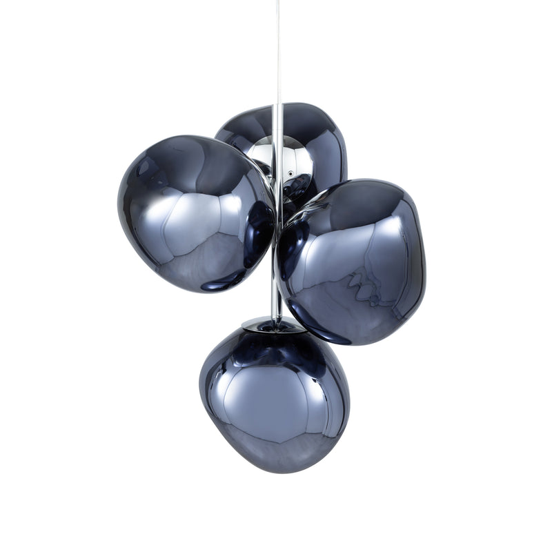 Tom Dixon - Melt Mini LED Kronleuchter | smoke/silber