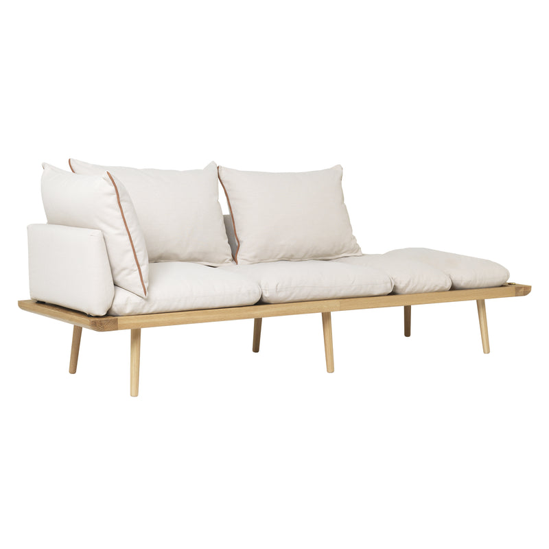 Umage - Lounge Around 3-Sitzer Sofa |  white sands / Eiche