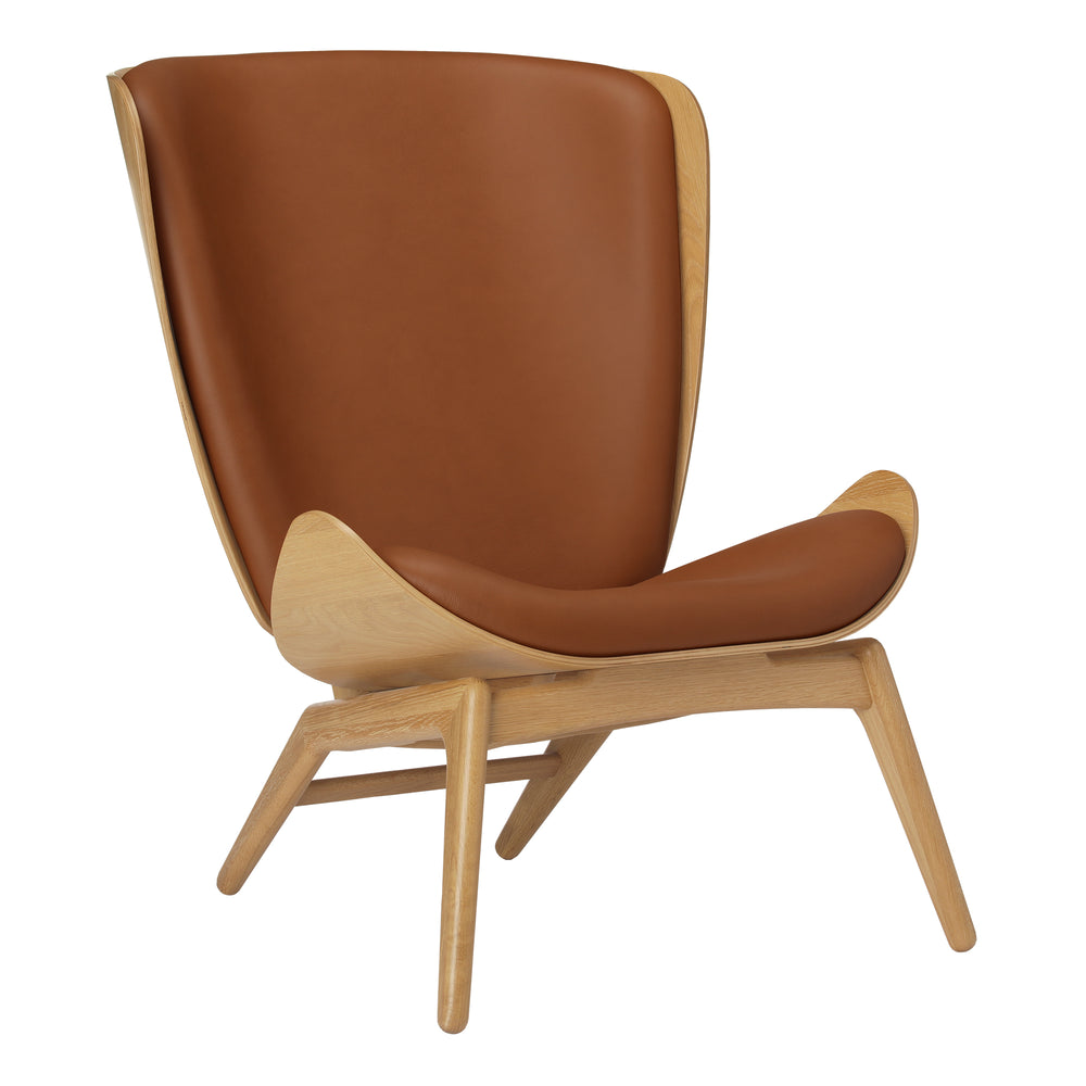 Umage - The Reader Sessel | Eiche natur  / Lederoptik Cognac