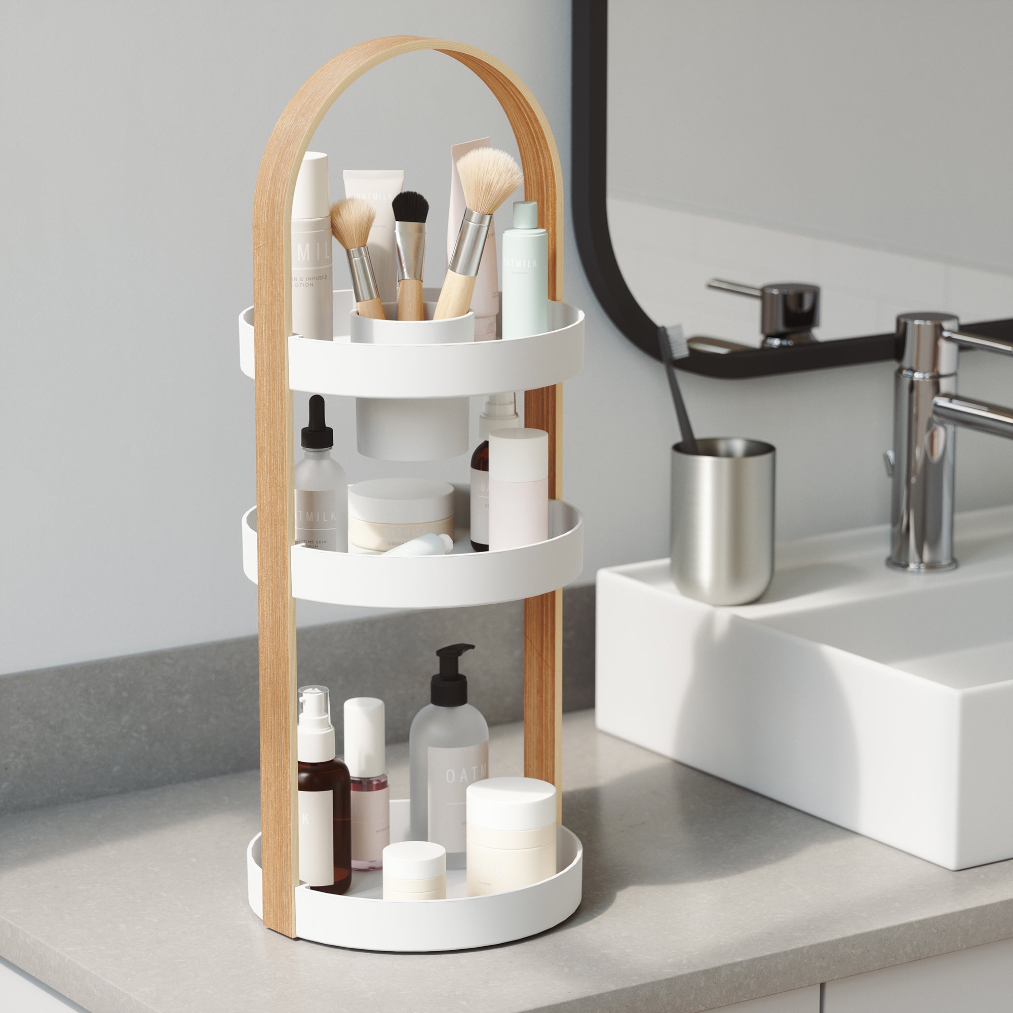 Umbra - Bellwood Organizer | weiß/natur