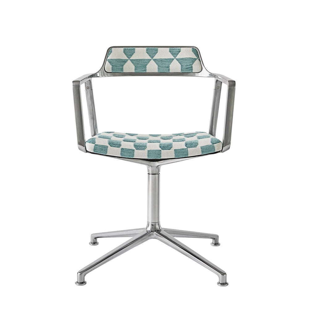 Vipp - 452 Drehstuhl | Gleiter / Lagrasse / Aluminium poliert