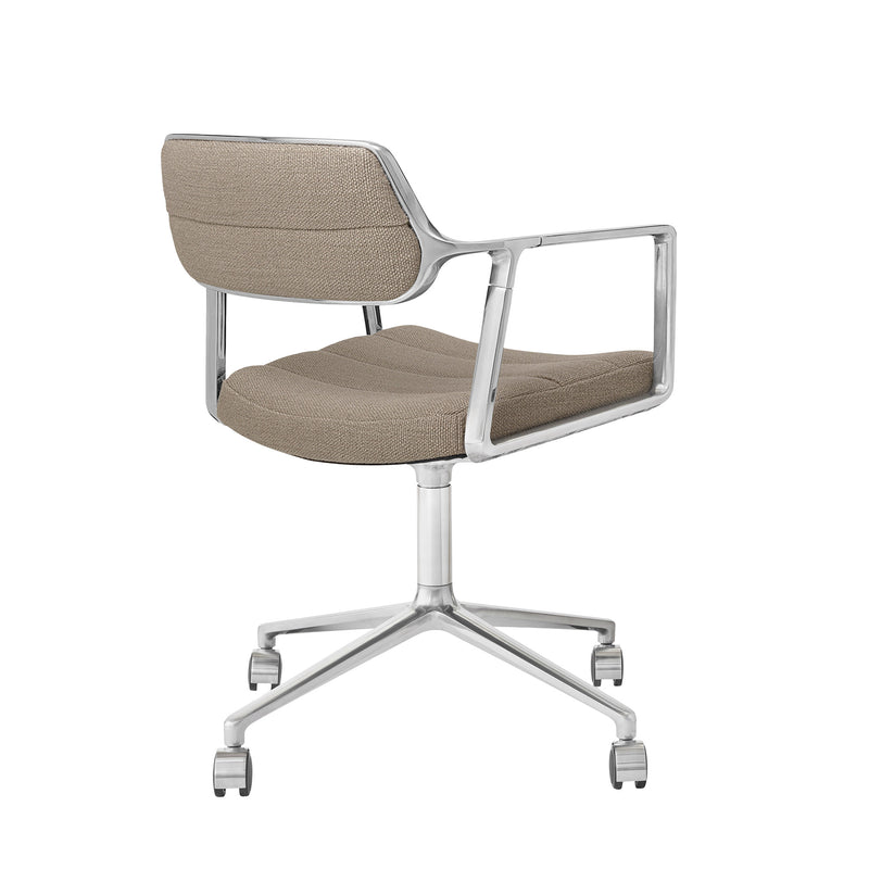Vipp - 453 Swivel Drehstuhl | Rollen / dark sand