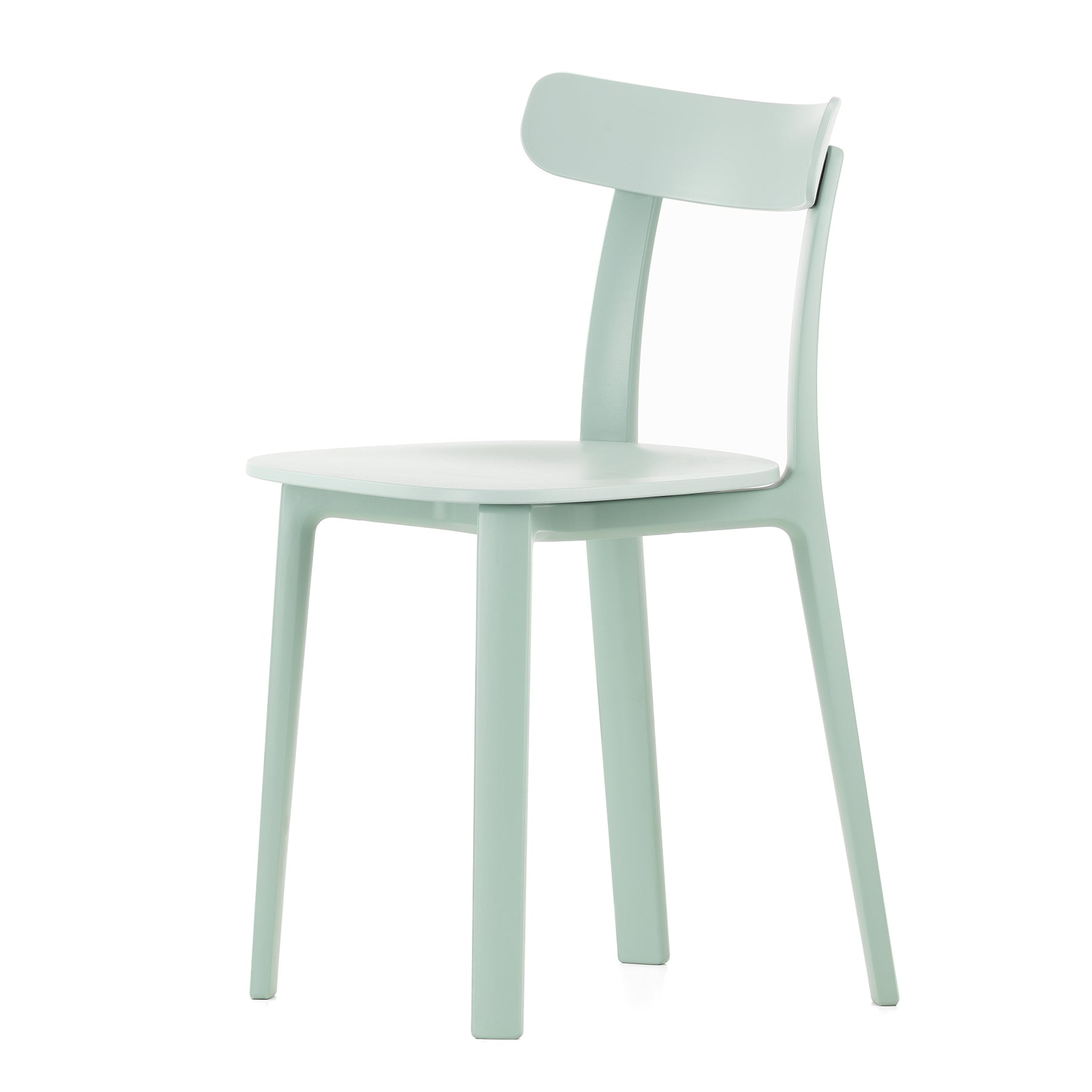 Vitra - All Plastic Chair | Filzgleiter / eisgrau - two tone, Kunststoffgleiter / eisgrau