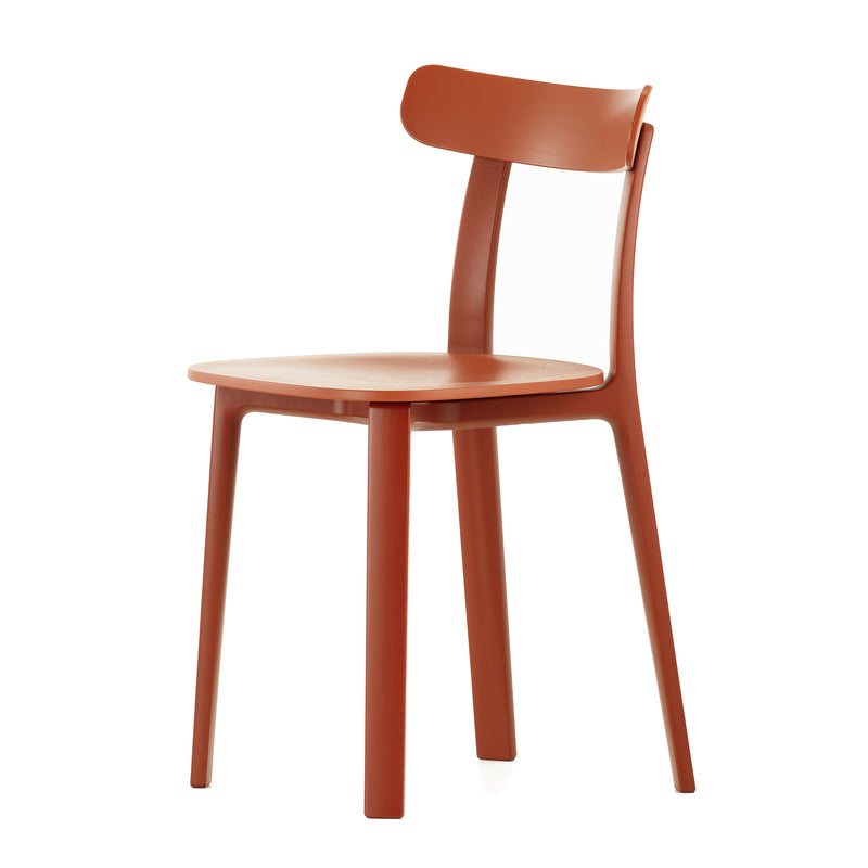 Vitra - All Plastic Chair | Filzgleiter / backstein - two tone