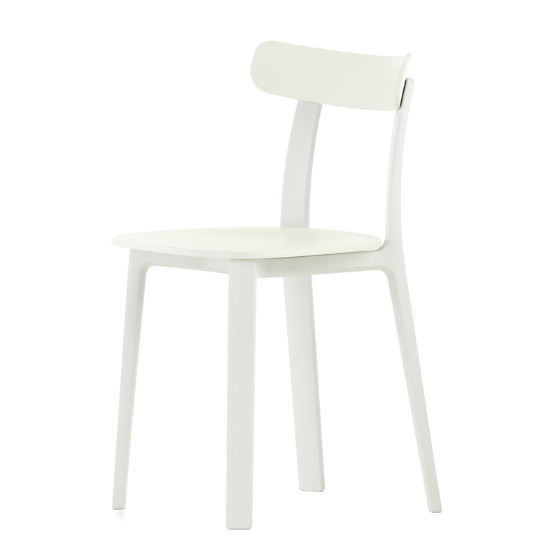 Vitra - All Plastic Chair | Filzgleiter / weiss - two tone, Kunststoffgleiter / weiß