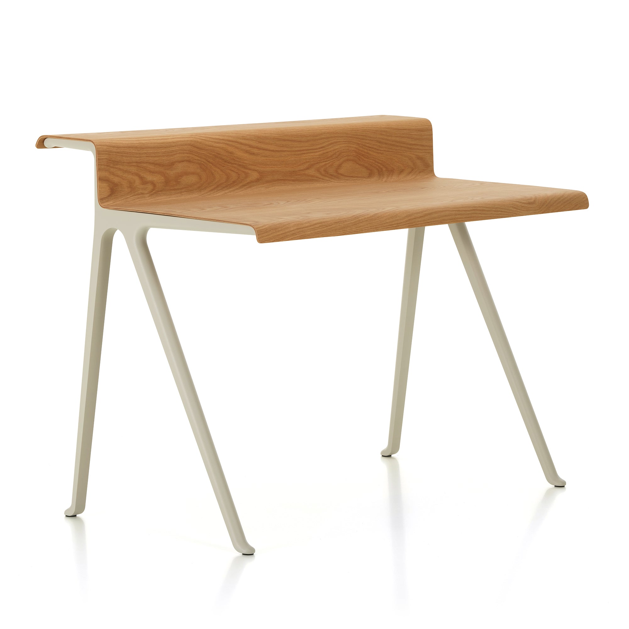 Vitra - Courier Schreibtisch | Eiche natur massiv, geölt / kreide pulverbeschichtet