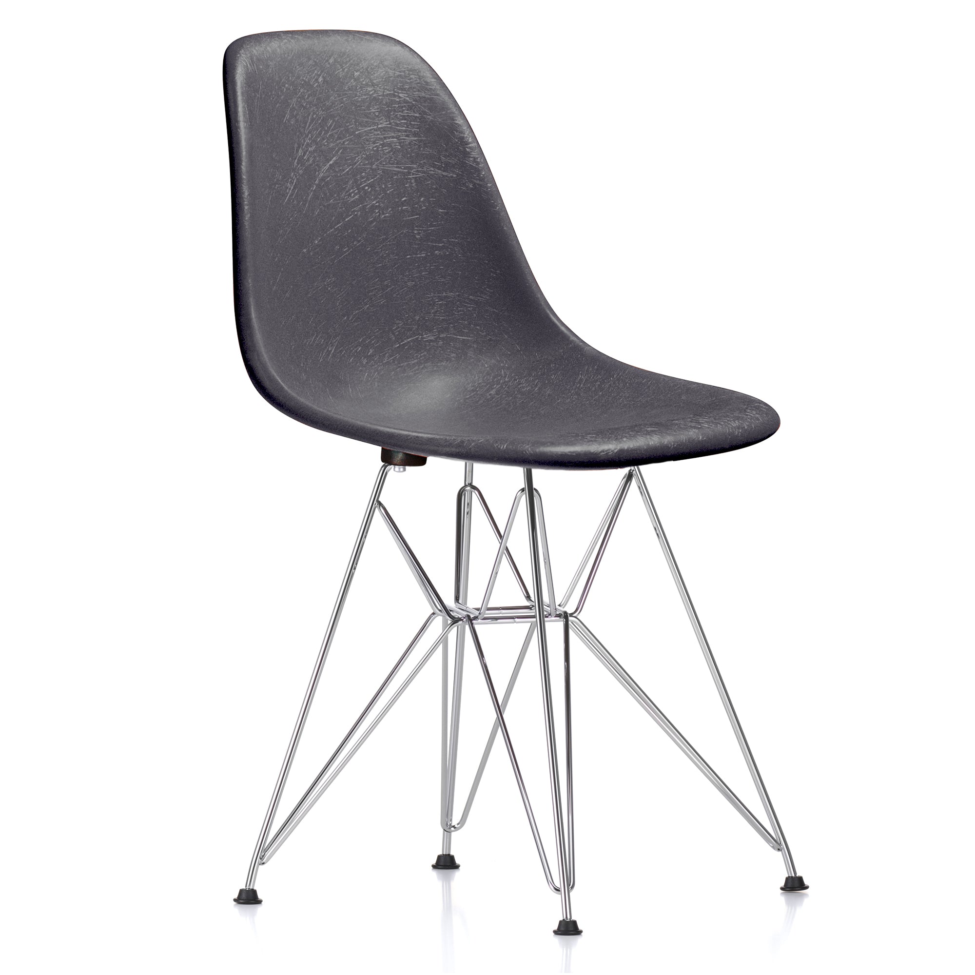Vitra - Eames Fiberglass Side Chair DSR | Elephant Hide Grey / glanzchrom