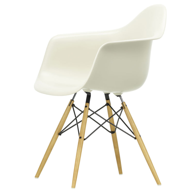 Vitra - Eames Plastic Armchair DAW RE | kieselstein RE / Ahorn gelblich