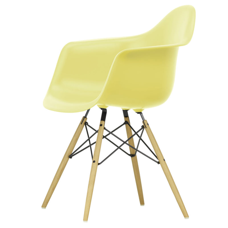 Vitra - Eames Plastic Armchair DAW RE | citron RE / Esche honigfarben