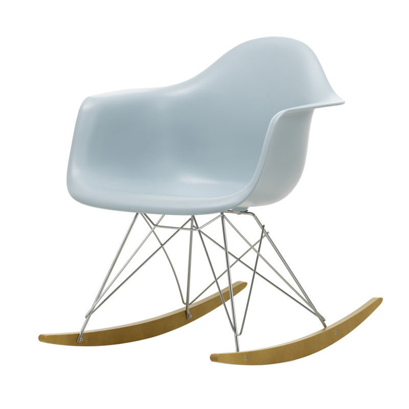 Vitra - Eames Plastic Armchair RAR | Kufen Ahorn gelblich / eisgrau RE / verchromt
