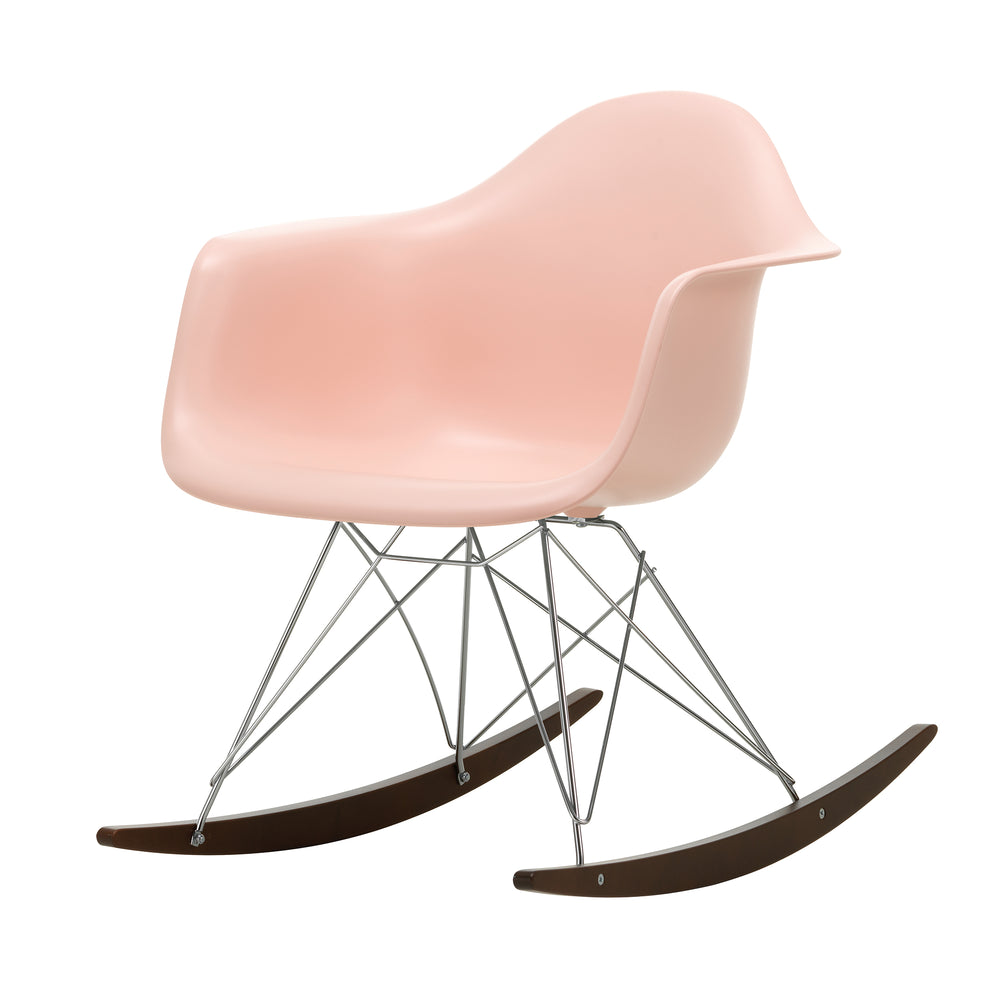 Vitra - Eames Plastic Armchair RAR | Kufen Ahorn dunkel / zartrosé RE / verchromt