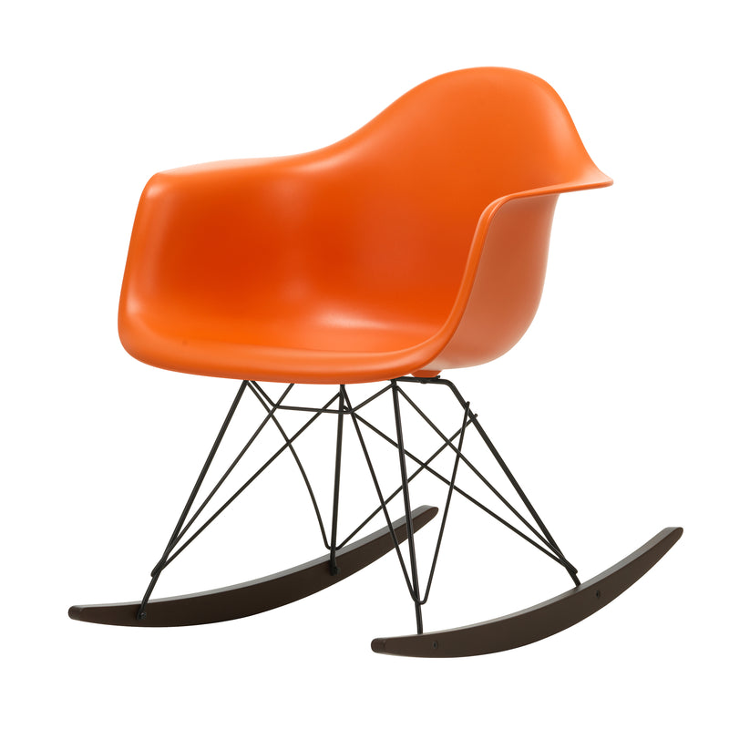 Vitra - Eames Plastic Armchair RAR | Kufen Ahorn dunkel / rostorange RE / basic dark  