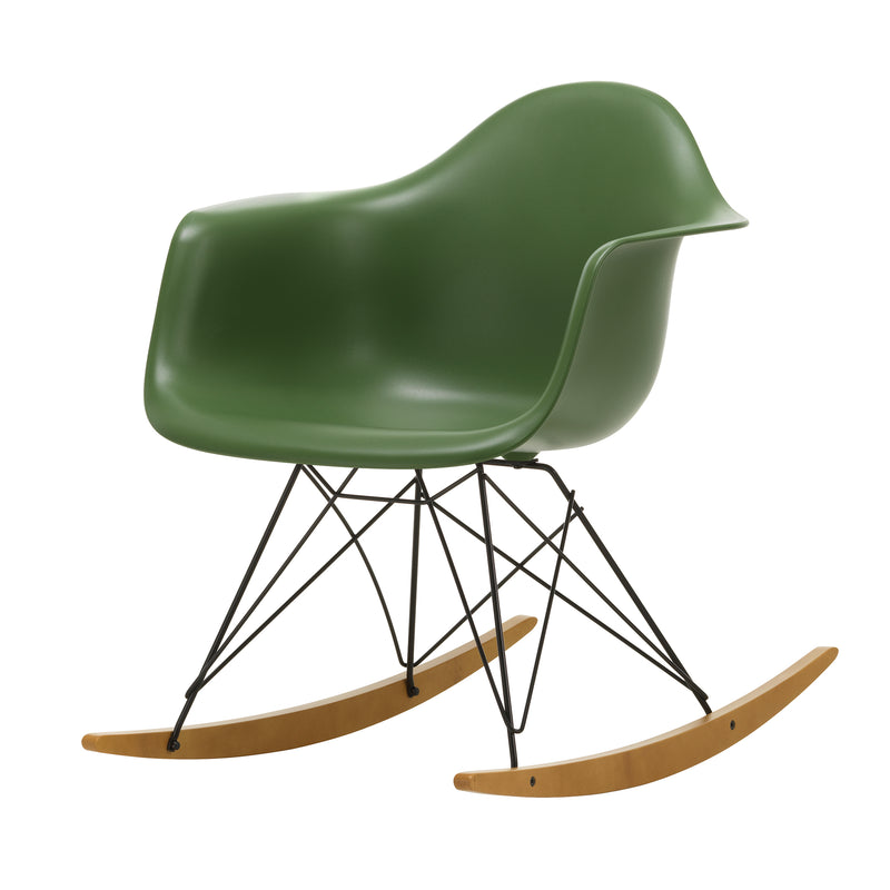 Vitra - Eames Plastic Armchair RAR | Kufen Ahorn gelblich / forest RE / basic dark  