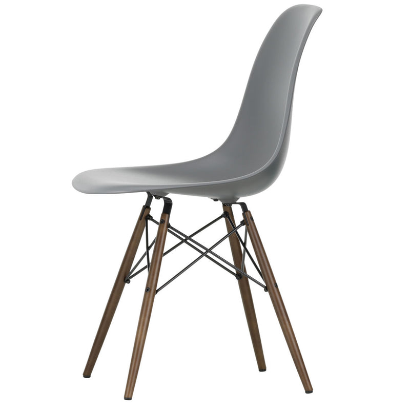 Vitra - Eames Plastic Side Chair DSW RE | granitgrau RE / Ahorn dunkel 