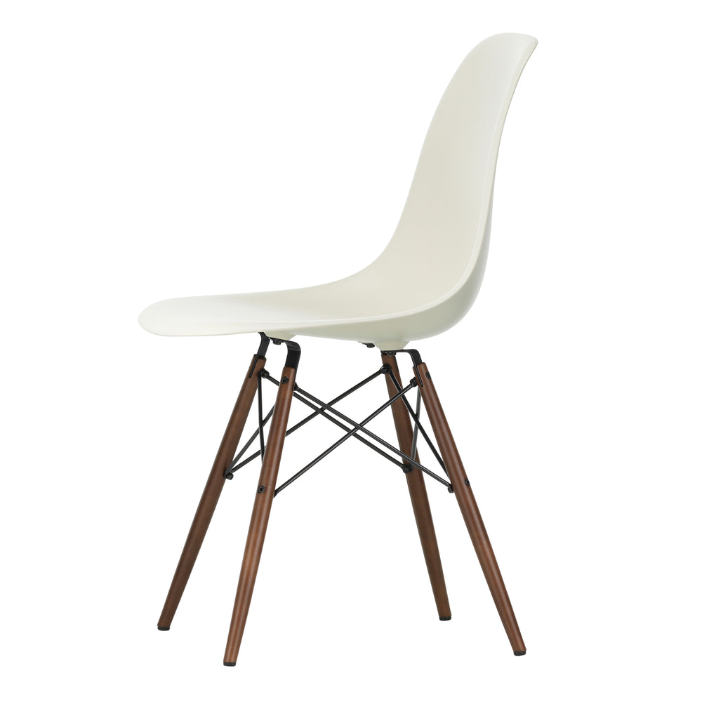 Vitra - Eames Plastic Side Chair DSW RE | kieselstein RE / Ahorn dunkel 