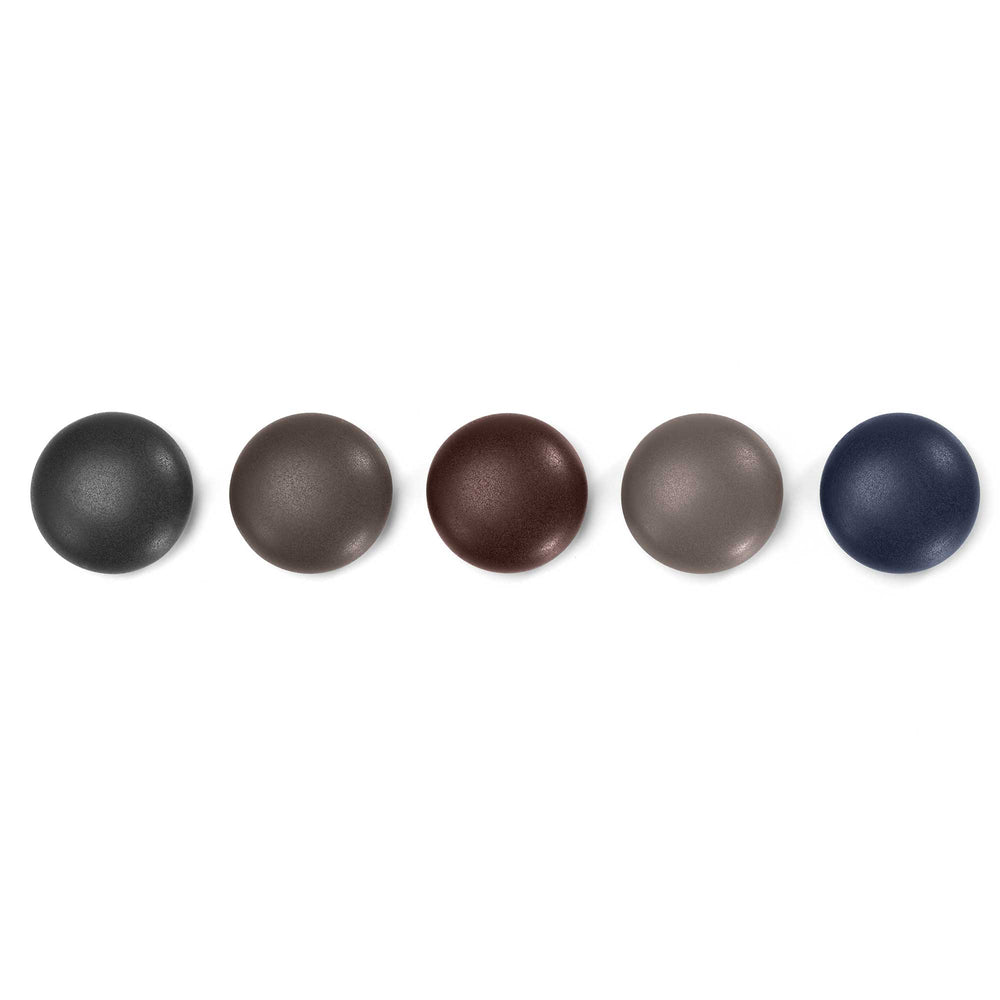 Vitra - Magnet Dots (5er-Set) | dunkel