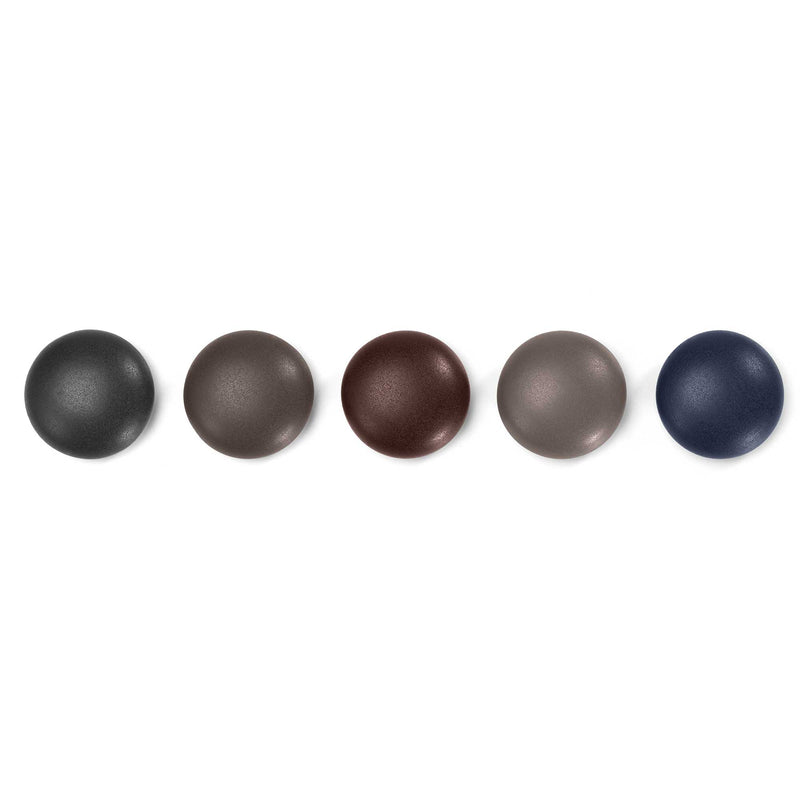Vitra - Magnet Dots (5er-Set) | dunkel