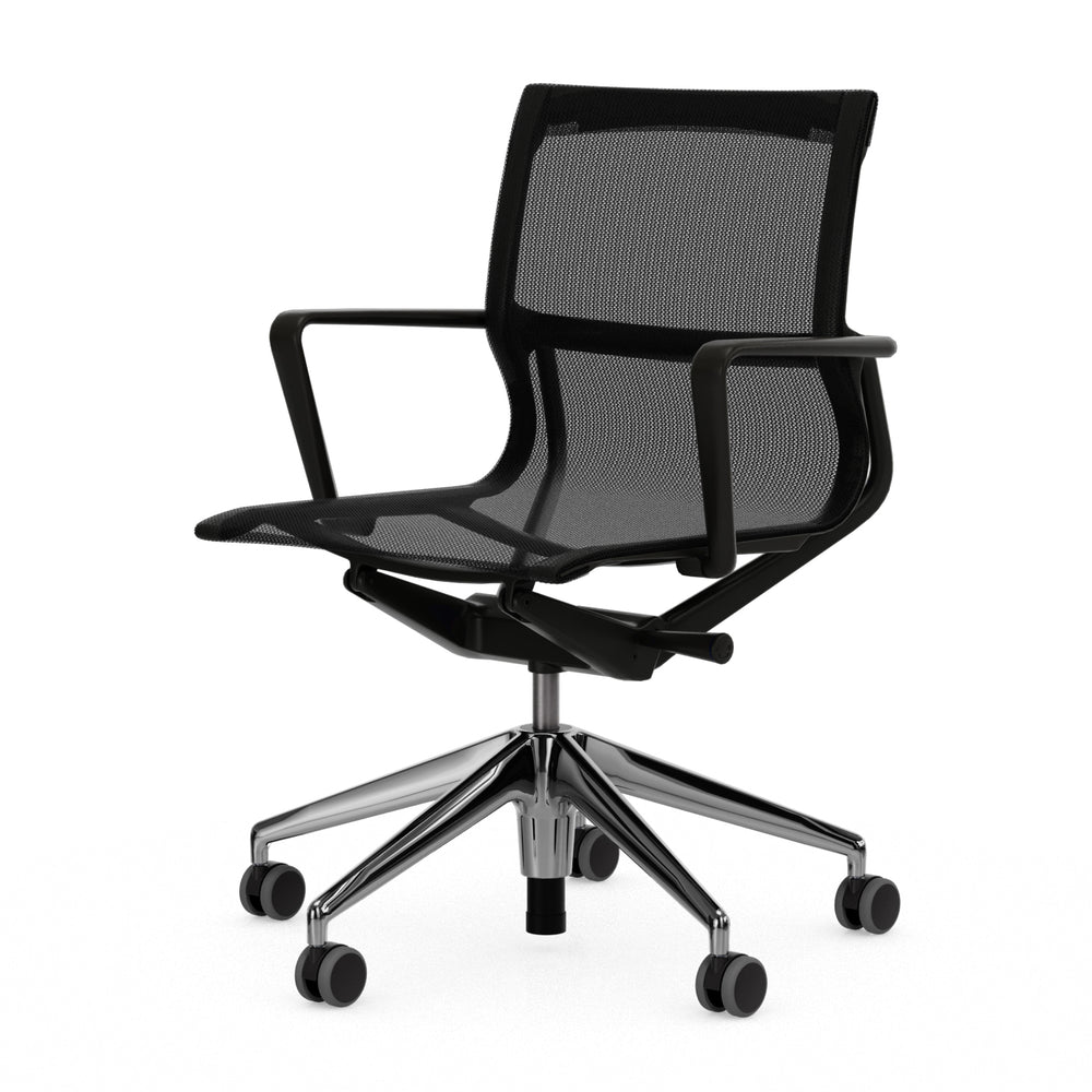 Vitra - Physix Bürodrehstuhl | TrioKnit 06 black pearl / tiefschwarz