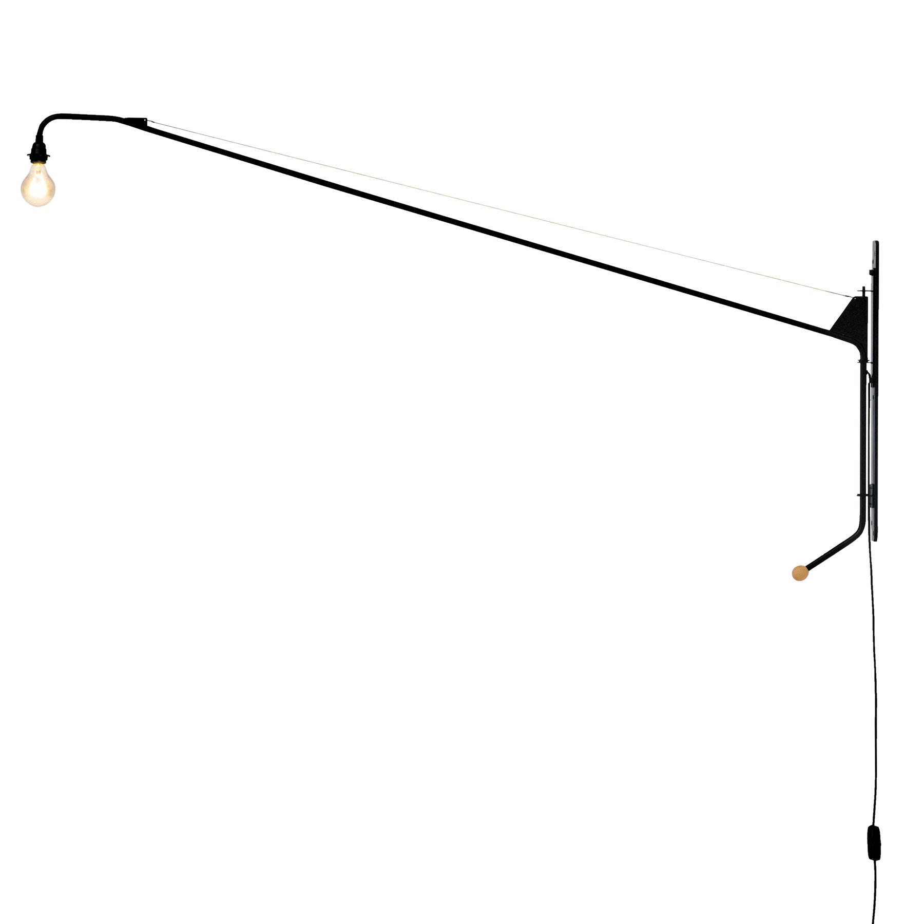 Vitra - Potence Wandleuchte | tiefschwarz