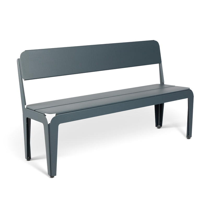 Weltevree - Bended Bench Bank | mit Rückenlehne / graublau