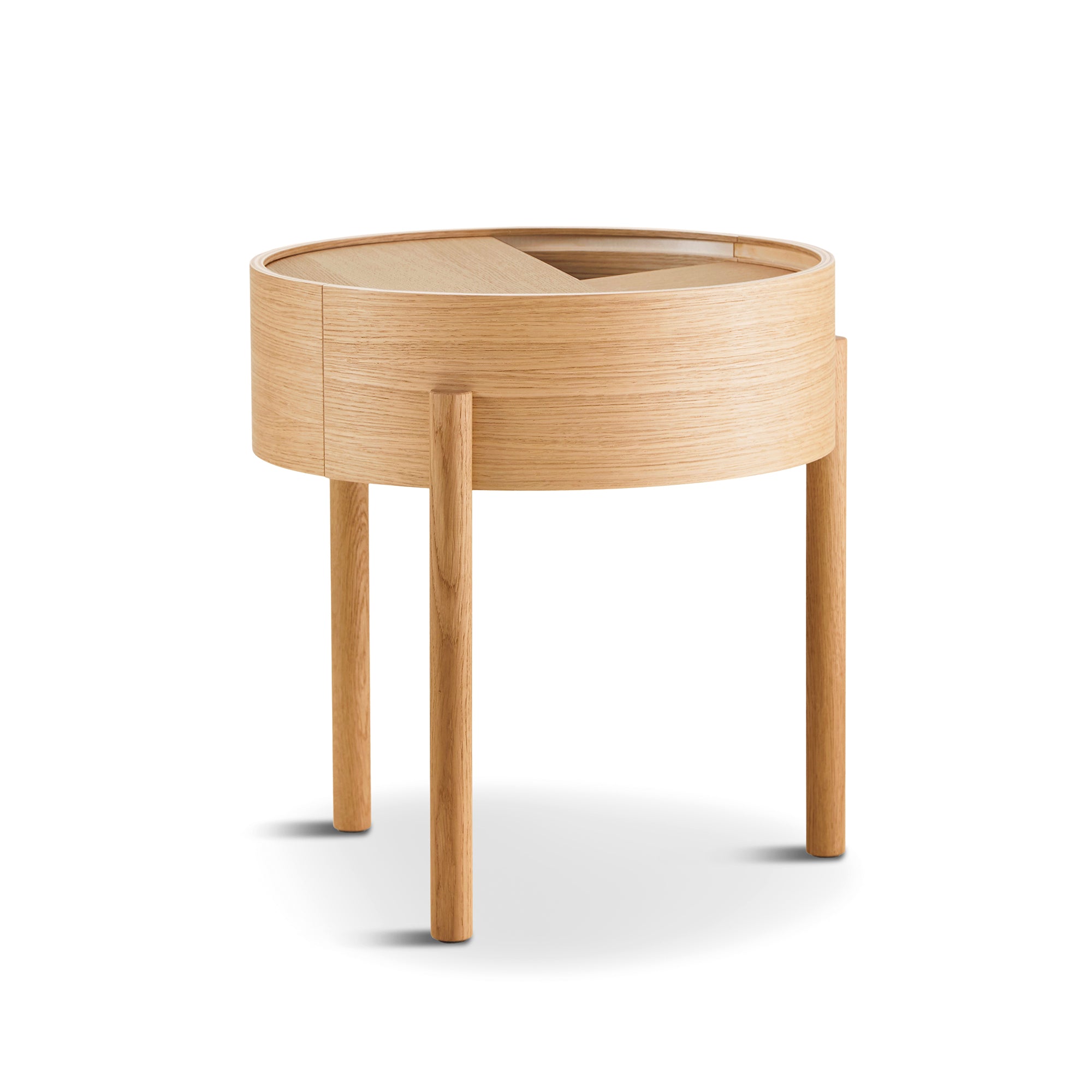 Woud - Arc Tisch | Ø 42 cm / Eiche geölt