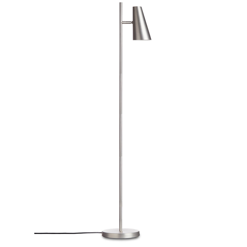 Woud - Cono Stehleuchte | brushed metal finish