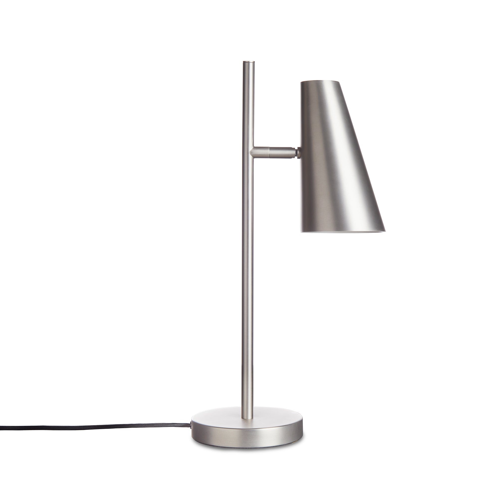Woud - Cono Tischleuchte | brushed metal finish