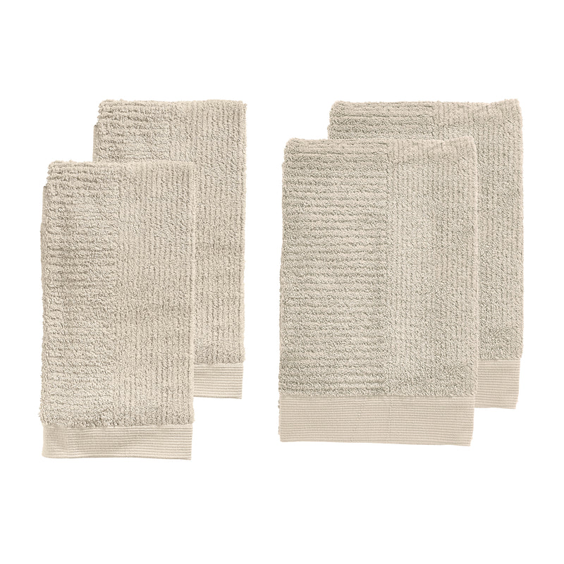 Zone Denmark - Classic Handtuch | 4er-Set / sand