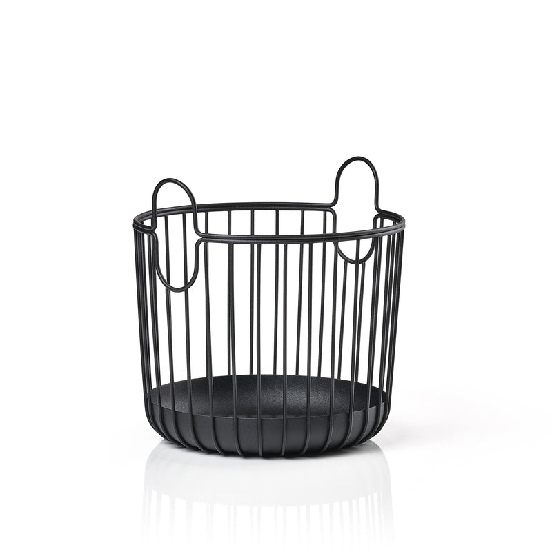 Zone Denmark - Inu Aufbewahrungskorb | Ø 20 x H 20 cm / schwarz