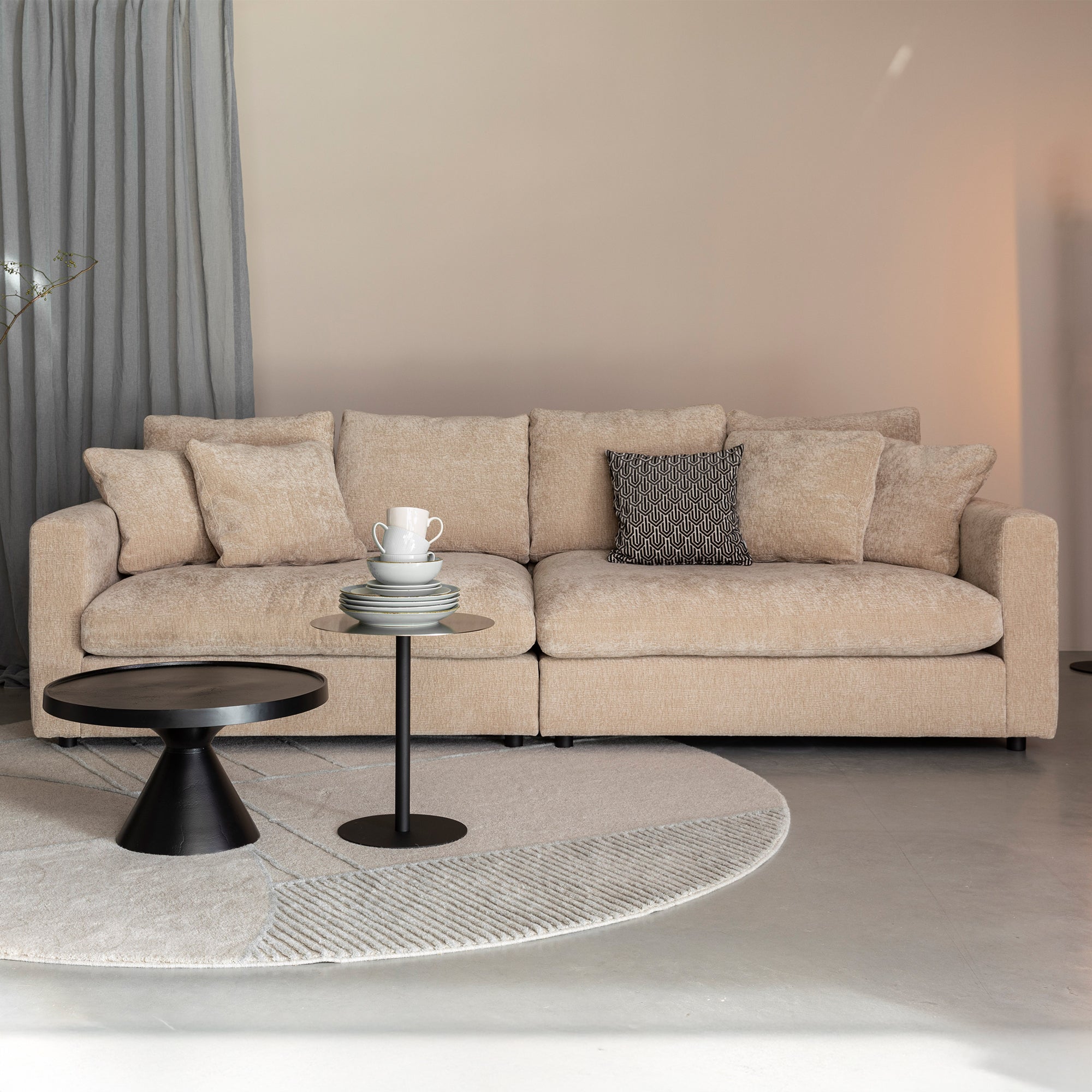 Zuiver - Sense 3-sitzer Sofa | nature soft