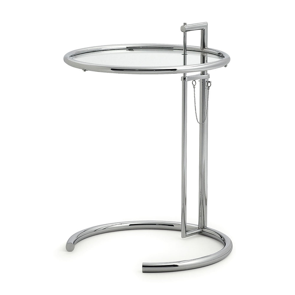 ClassiCon - Adjustable Table E 1027 | Kristallglas klar / chrom