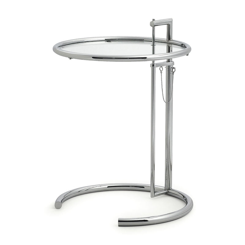 ClassiCon - Adjustable Table E 1027 | Kristallglas klar / chrom