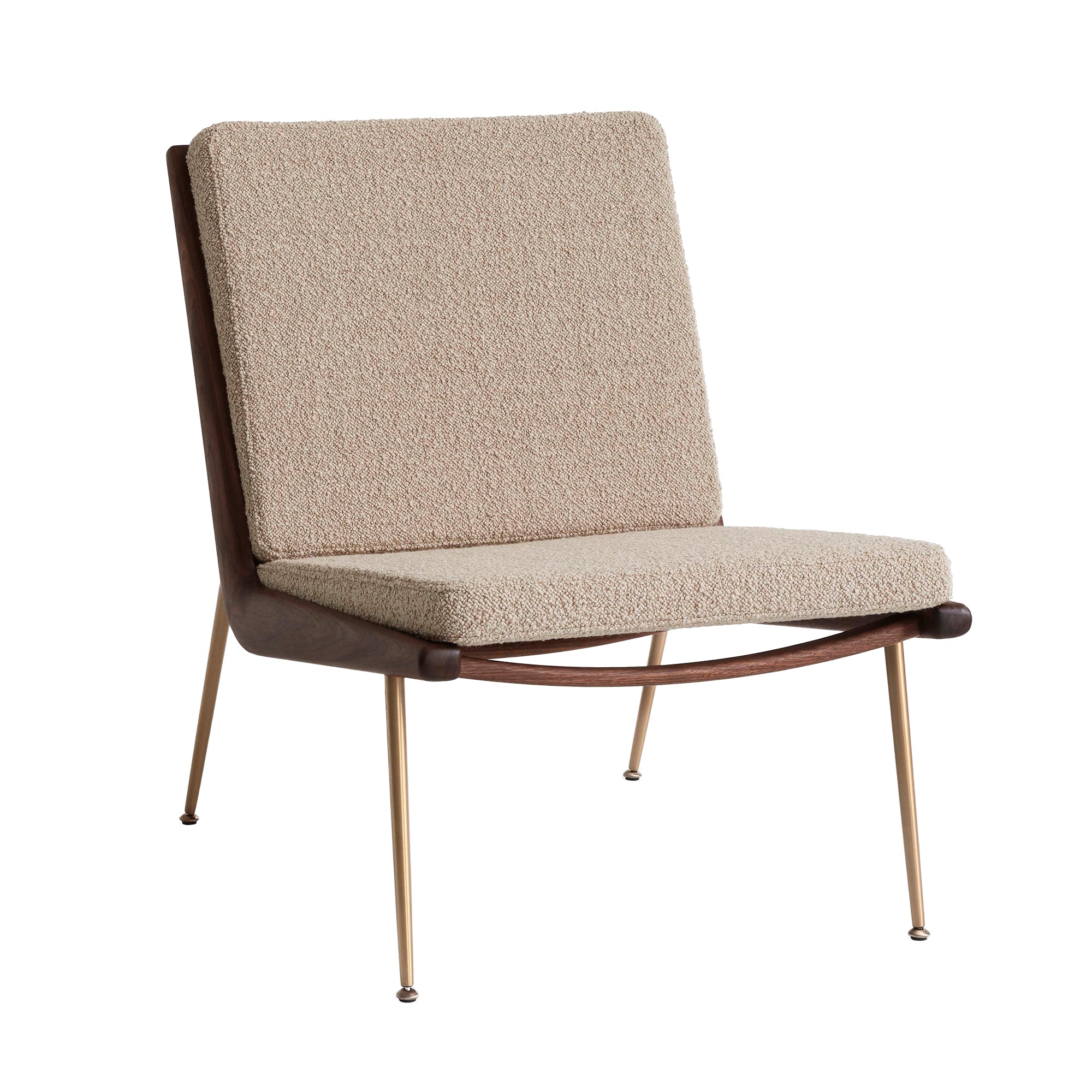 &amp;Tradition - Boomerang HM1 Loungechair | beige / Walnuss geölt