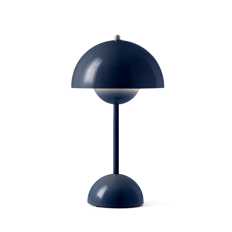 &amp;Tradition - Flowerpot Akku Tischleuchte VP9 | stahlblau