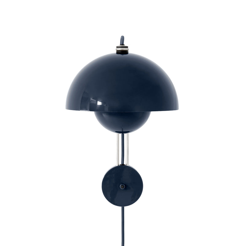 &amp;Tradition - Flowerpot Wandleuchte VP8 | stahlblau