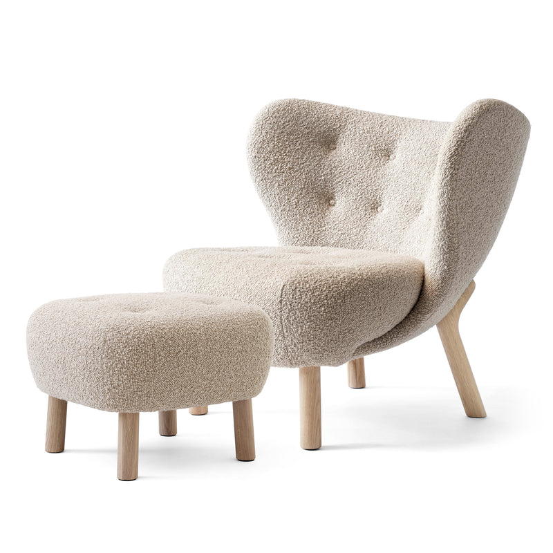&amp;Tradition - Little Petra Lounge Chair | Karakorum 003 / Incl. Pouf ATD1 / Eiche geölt